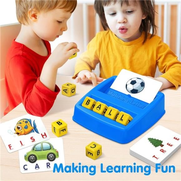 Educational Toys for 3 4 5 Year Old Boys Gift,Matching Letter Game Preschool Toy - Picture 11 of 14